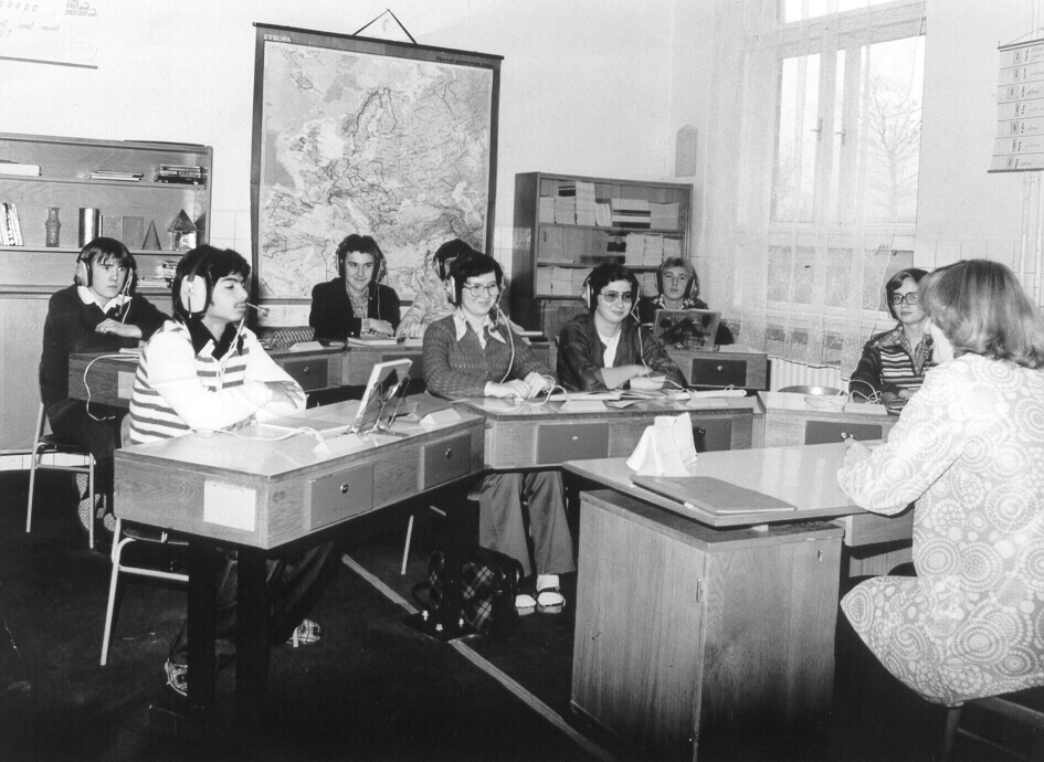 Třída školy v 70. letech minulého století